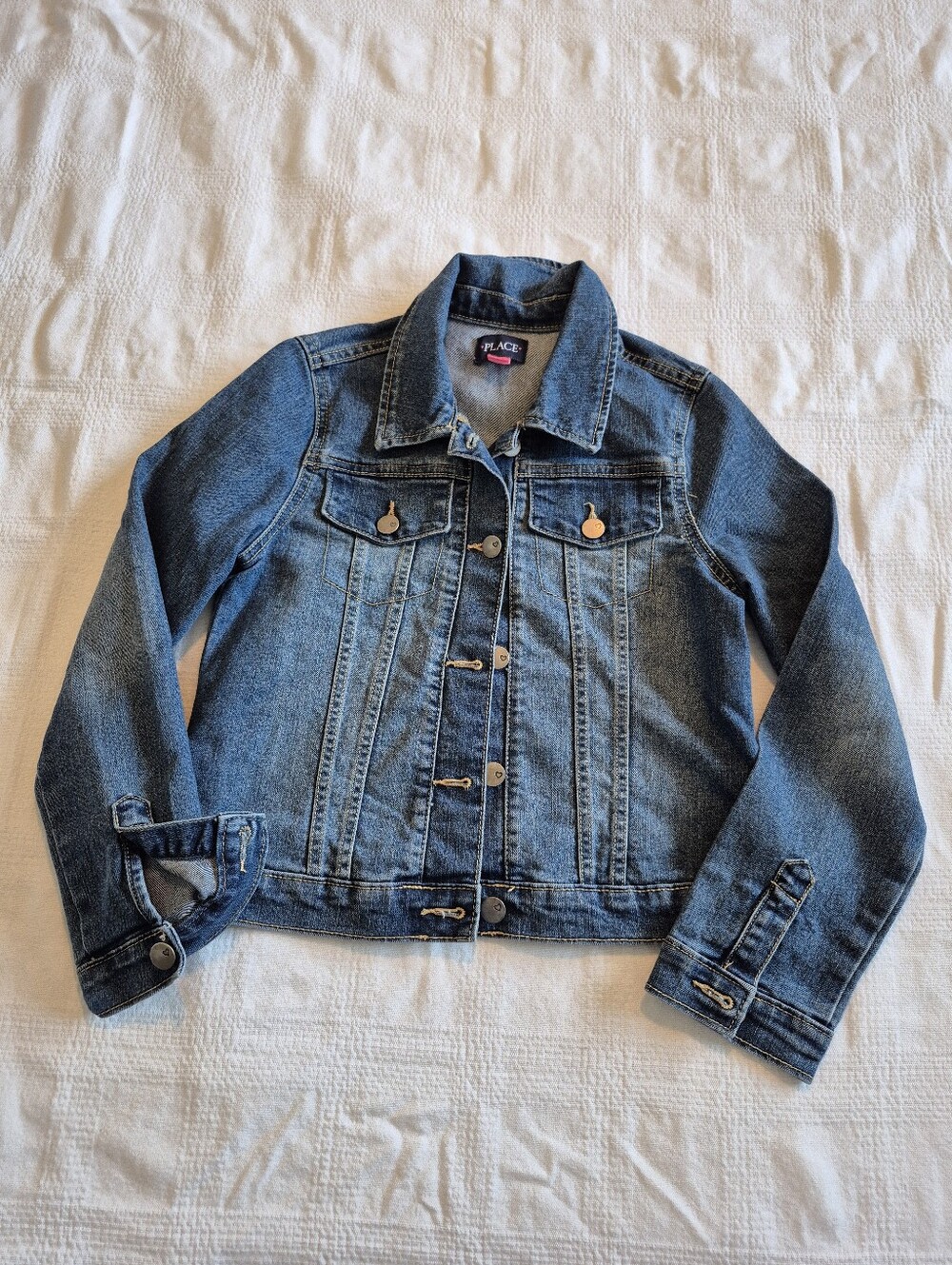 Children's Place girls Large 10/12 jean jacket VGUC